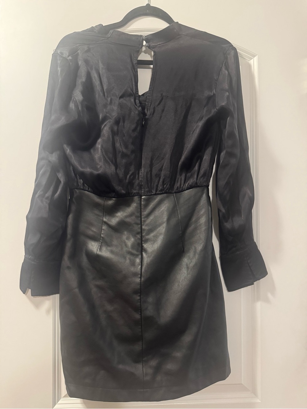 MAEVE BY ANTHROPOLOGIE FAUX LEATHER SKIRT DRESS SIZE 2 - Picture 2 of 9